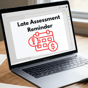 Late Assessment Reminder Message