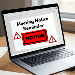 Meeting Notice Reminder Message